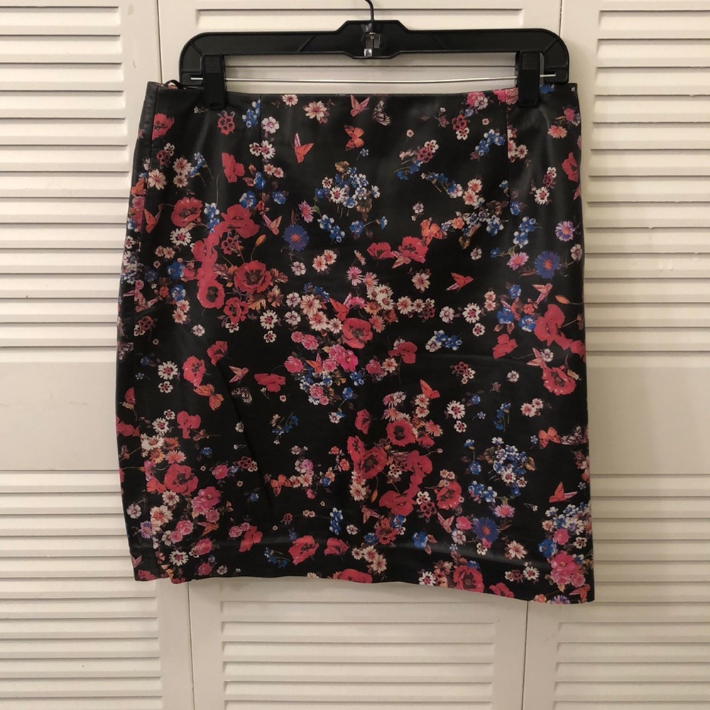 The Kooples Lamb Skin Leather Skirt